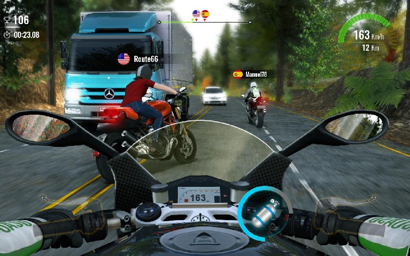 Moto Traffic Race 2 APK MOD imagen 2