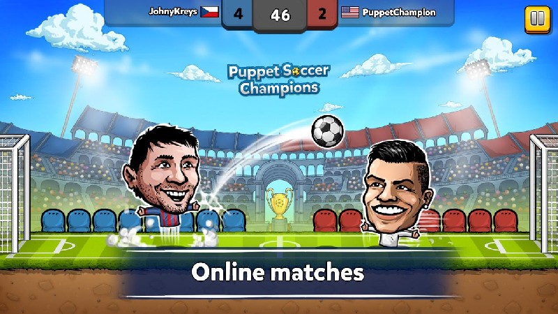 Puppet Soccer Champions APK MOD imagen 1