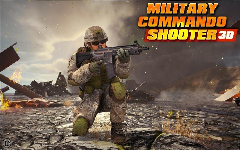 Military Commando Shooter 3D APK MOD imagen 1