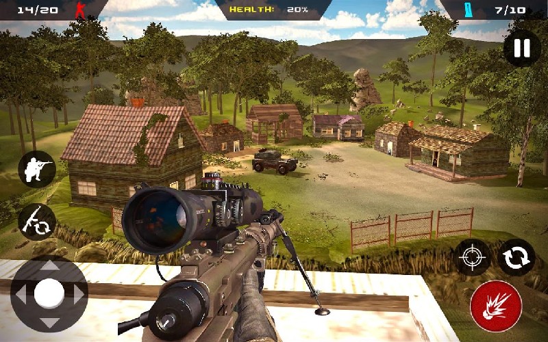 Sniper Ghost Commando Warrior - Jungle Survival APK MOD imagen 1