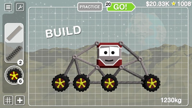 Rover Builder GO - Build, race, win! APK MOD imagen 1