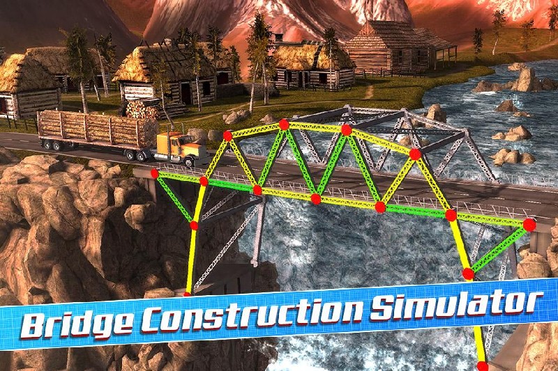 Bridge Construction Simulator APK MOD imagen 1