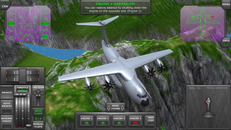 Turboprop Flight Simulator 3D APK MOD imagen 4