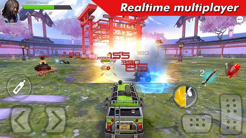 Overload Multiplayer Battle Car Shooting Game APK MOD imagen 3