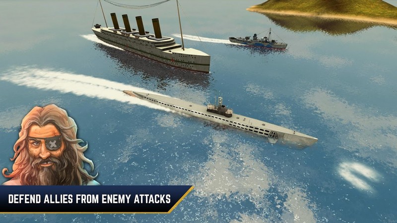 Enemy Waters Submarine and Warship battles APK MOD imagen 2