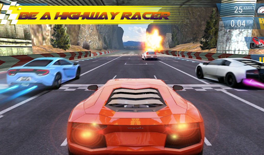 Mad Highway Racing 3D APK MOD imagen 3