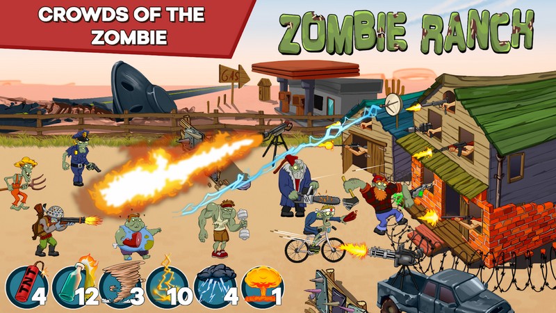 Zombie Ranch - Battle with the zombie APK MOD imagen 2