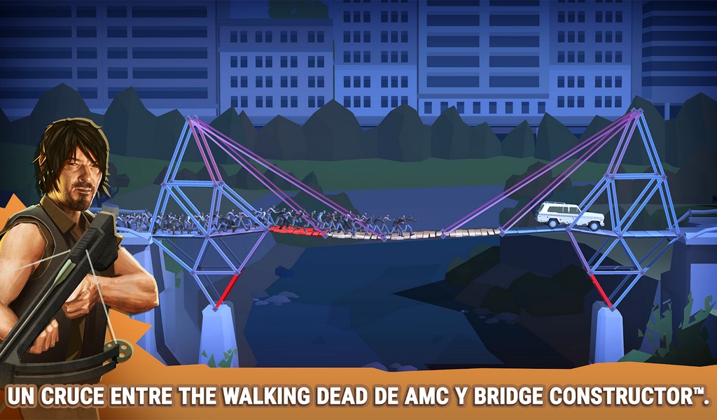 Bridge Constructor The Walking Dead APK MOD imagen 1