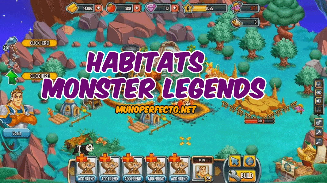 Habitats de Monster Legends