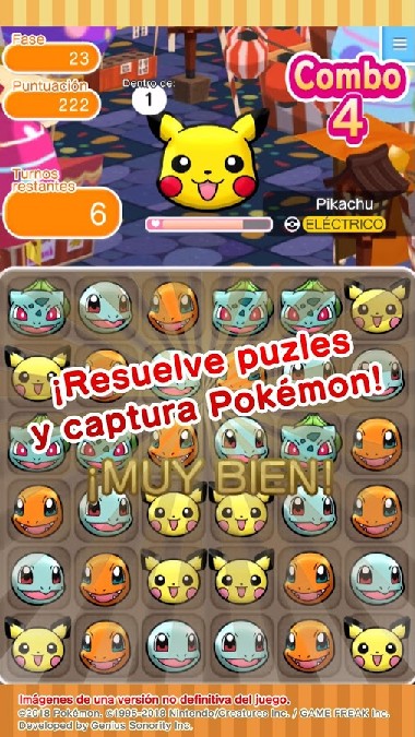 Pokémon Shuffle Mobile APK MOD imagen 2