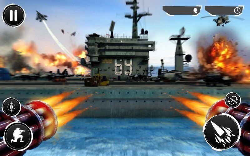 Navy Gunner Shoot War 3D APK MOD imagen 1