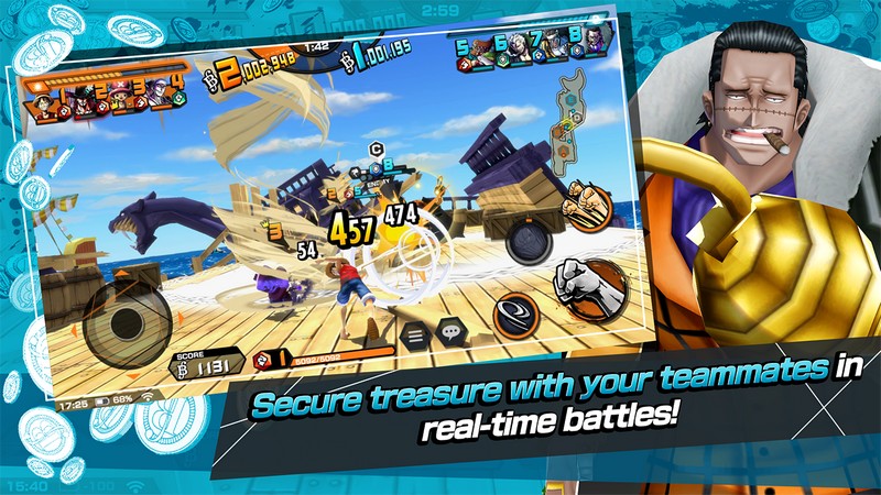 One Piece Bounty Rush APK MOD (Enemigos tontos) v63200  2023 Descargar