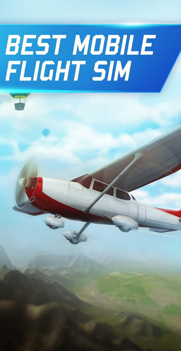 Flight Pilot Simulator 3D APK MOD imagen 1