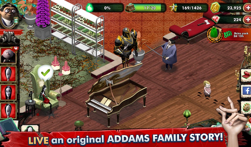 Addams Family Mystery Mansion APK MOD imagen 1