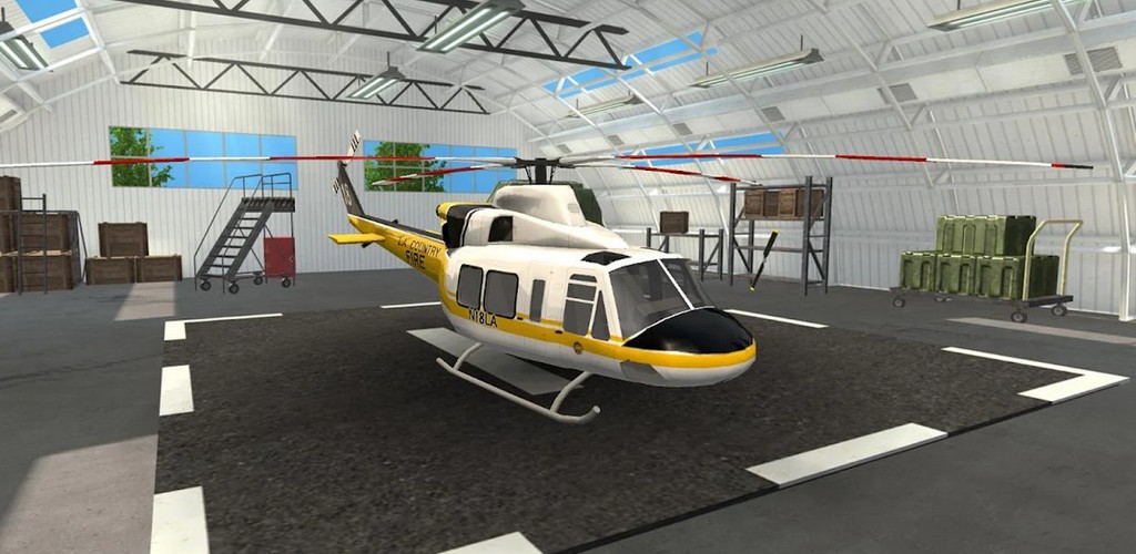 Hubschrauber-Rettungssimulator