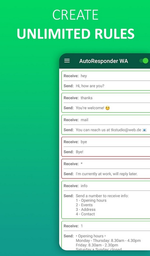 AutoResponder para WhatsApp Premium APK MOD (Ultima versión) v2.9.9