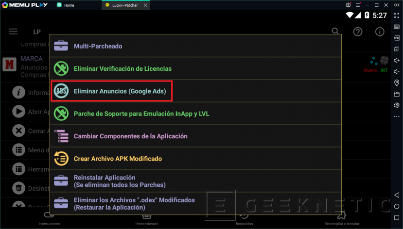 Como modificar jogos com um patch personalizado usando Lucky Patcher